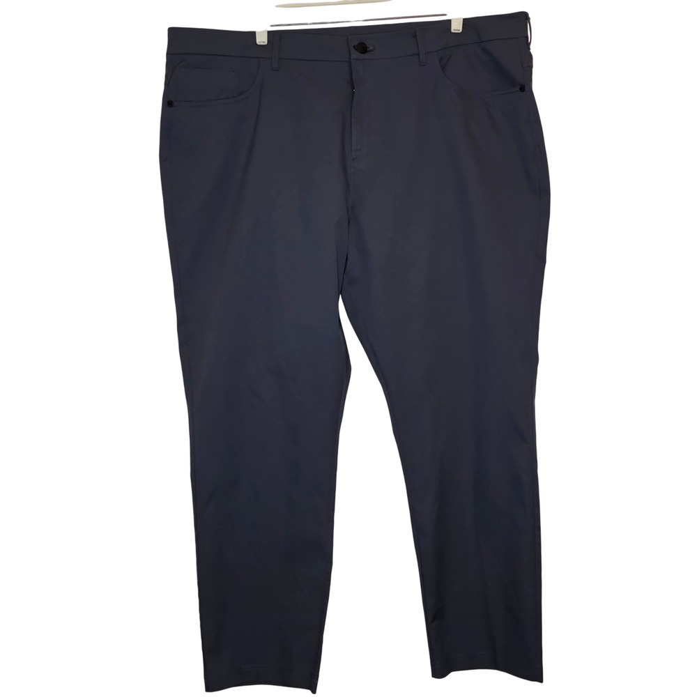 Public Rec All Day Pants Men's 42x30 Gray Polyester Straight Leg Flat Front